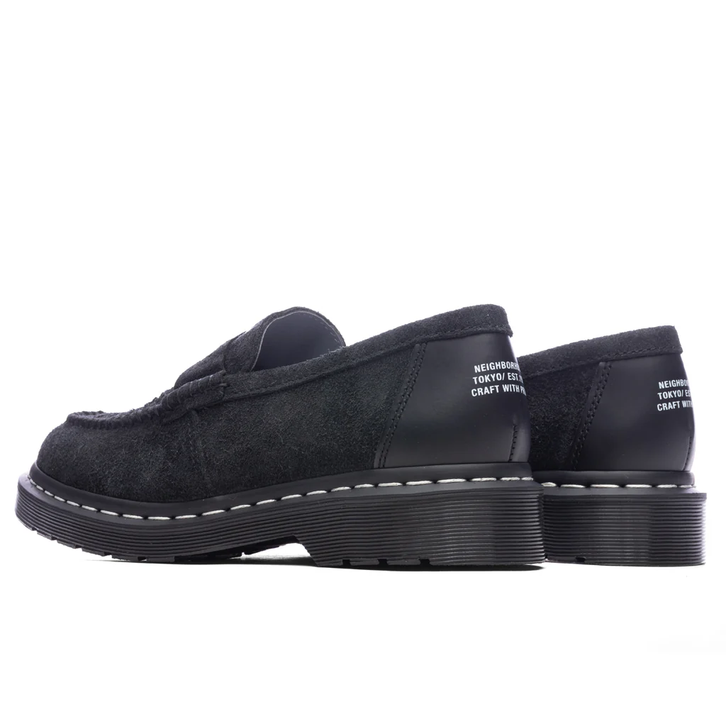 Dr. Martens x Neighborhood Penton Creeper - Black Hairy Suede Smooth - Image 3