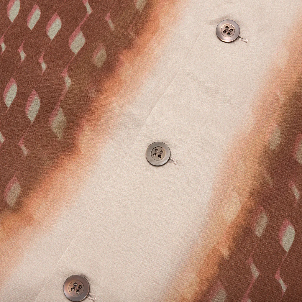 Boxy Viscose Shirt - Rust - Image 4