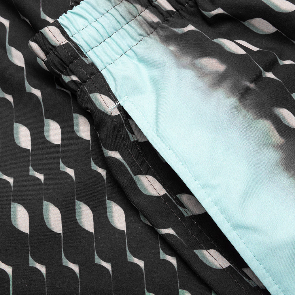 Printed Swim Shorts - Brown - Image 4