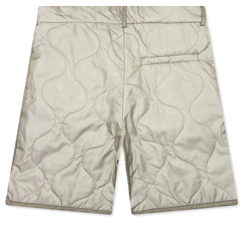 Pleaded Padded Shorts - Sand - Image 2