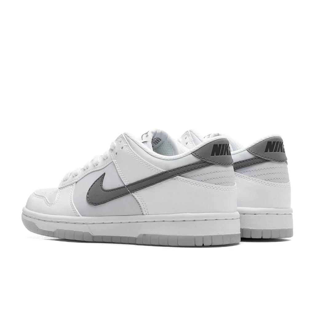 Dunk Low (GS) - White/Smoke Grey/Pure Platinum - Image 3