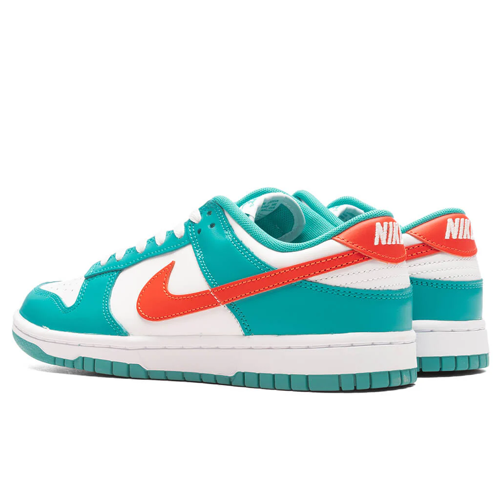 Dunk Low Retro 'Miami Dolphins' - White/Cosmic Clay/Dusty Cactus - Image 3
