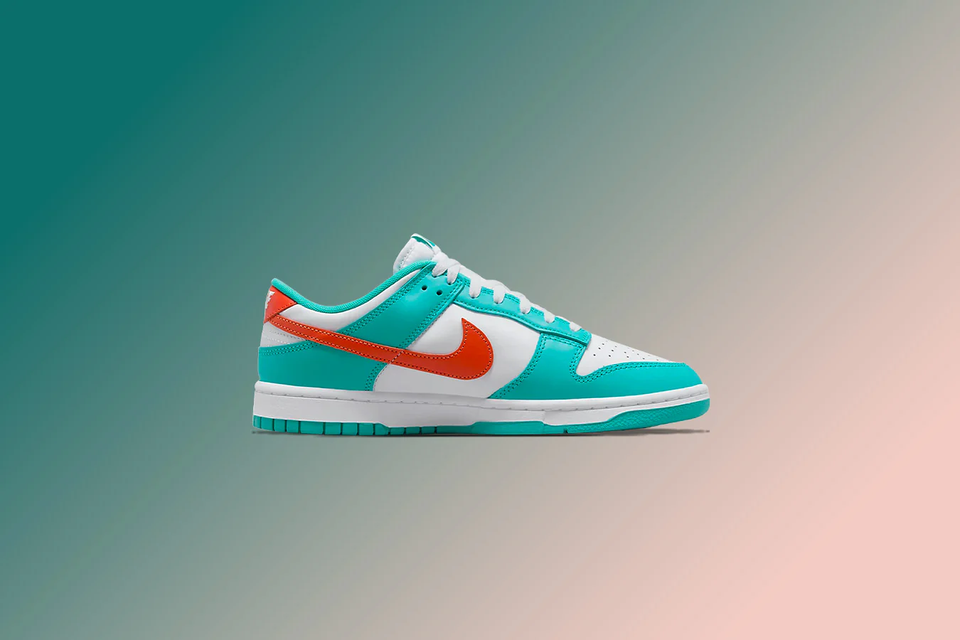 Dunk Low Retro 'Miami Dolphins' - White/Cosmic Clay/Dusty Cactus - Image 5