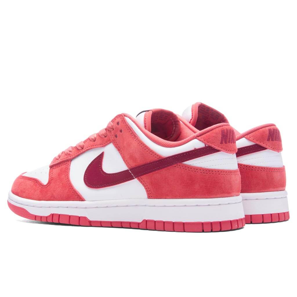 Dunk Low Womens 'Valentines Day' - White/Team Red/Adobe/Dragon Red - Image 3