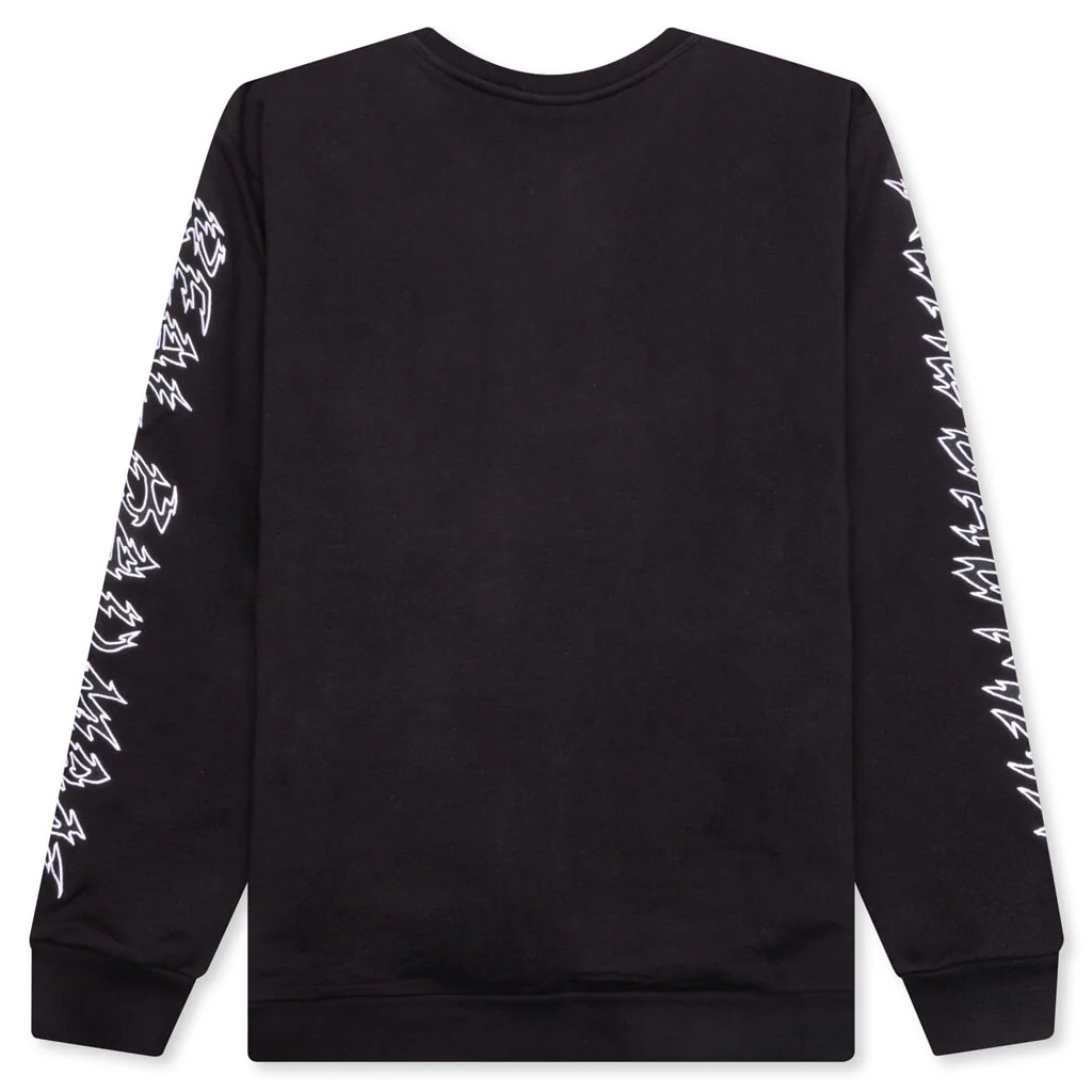 Electrified Crew Fleece - Black - Image 2