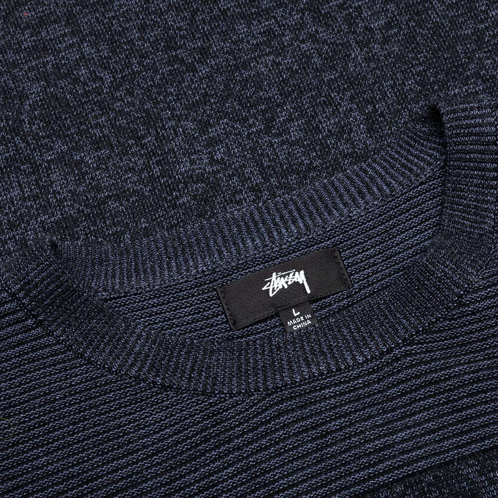 Engineered Panel Sweater - Navy - Image 3