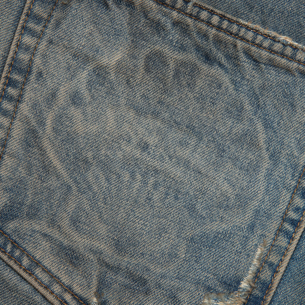 Victorian Chain Denim Short - Indigo - Image 5