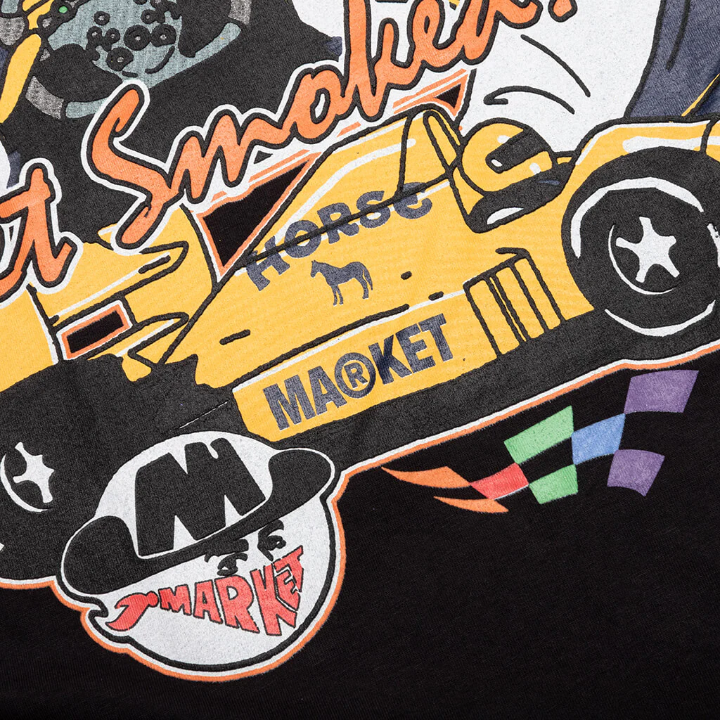 Express Racing T-Shirt - Washed Black - Image 4