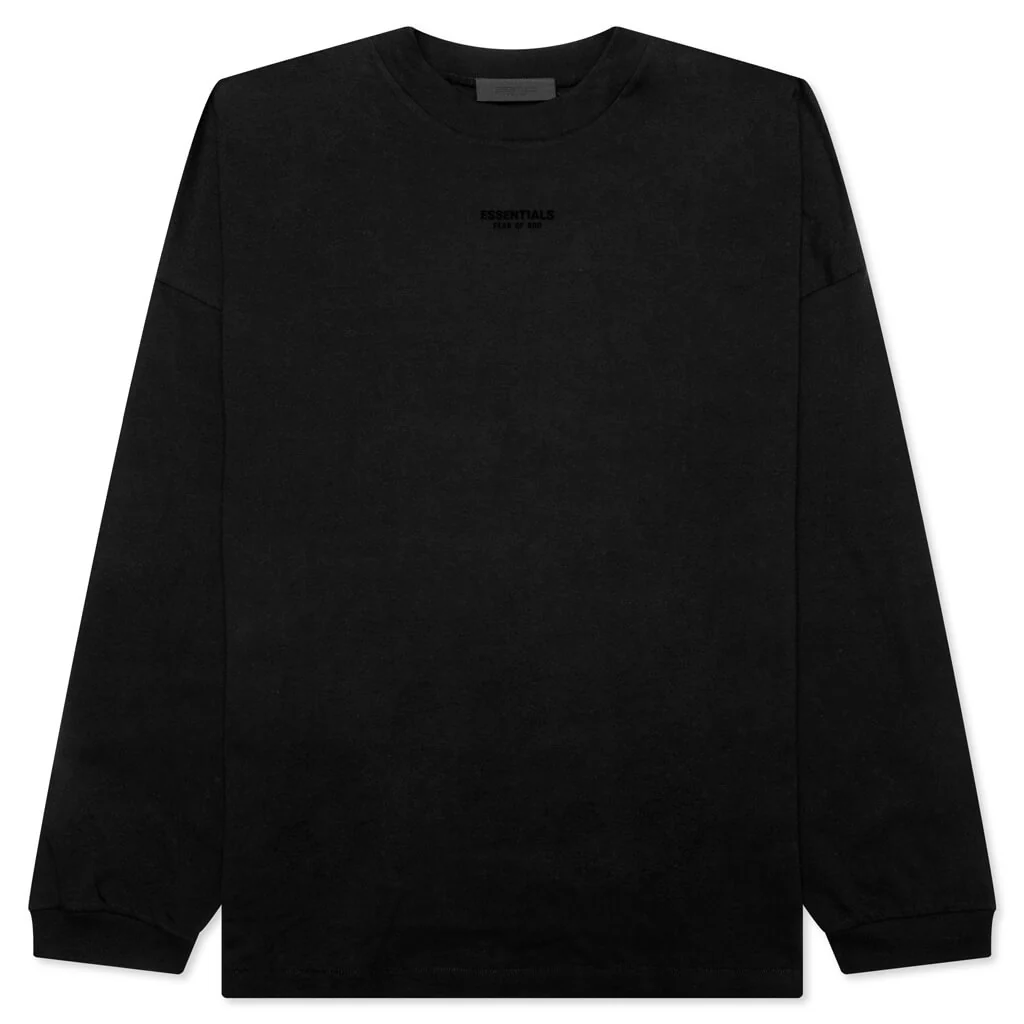 Essentials L/S Tee - Jet Black