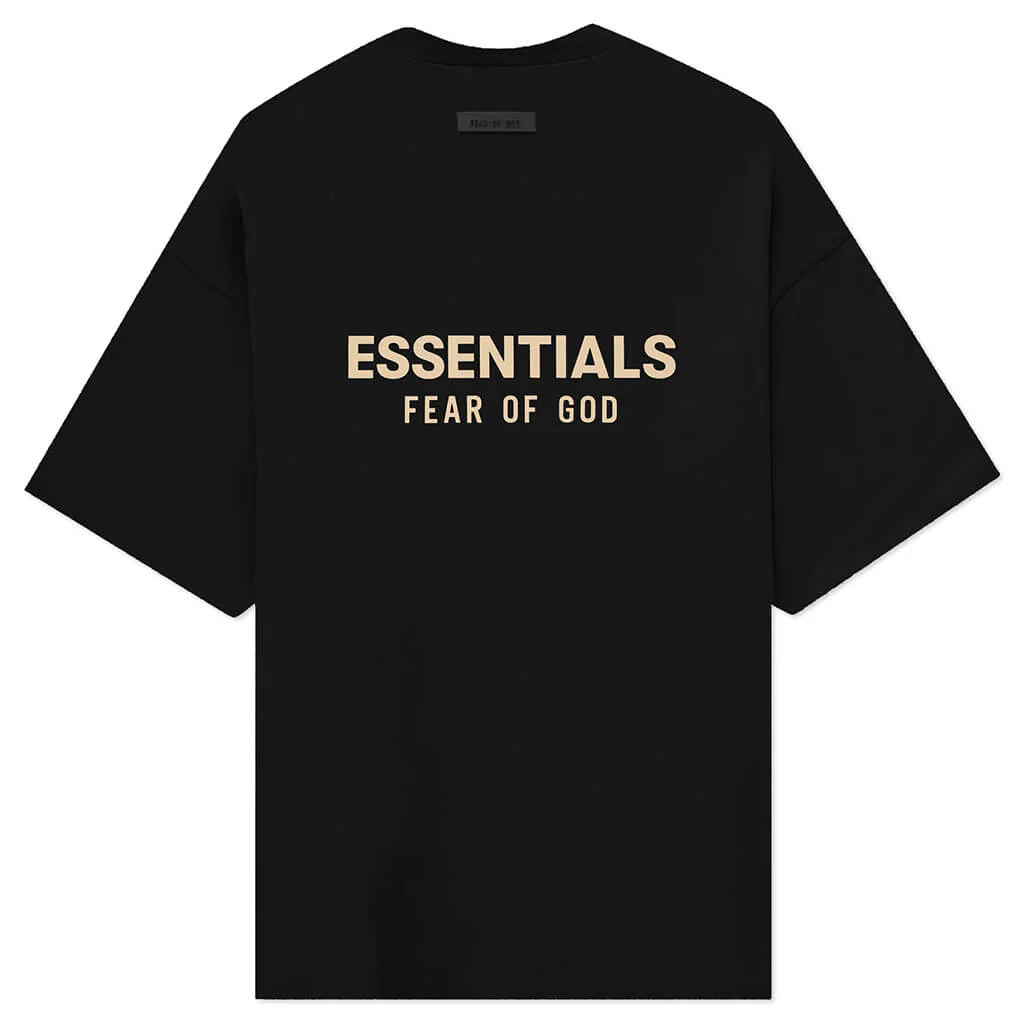 Essentials V-Neck - Jet Black - Image 2