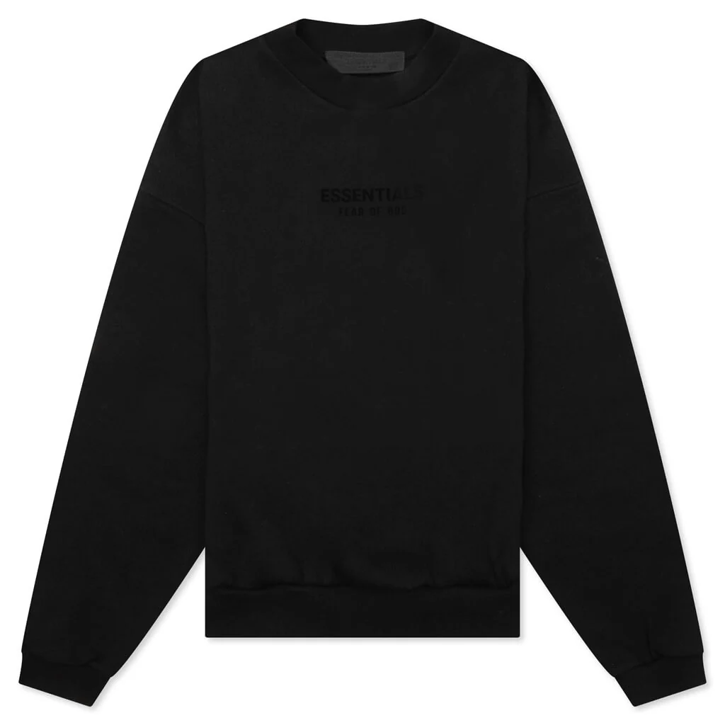Kids Crewneck - Jet Black