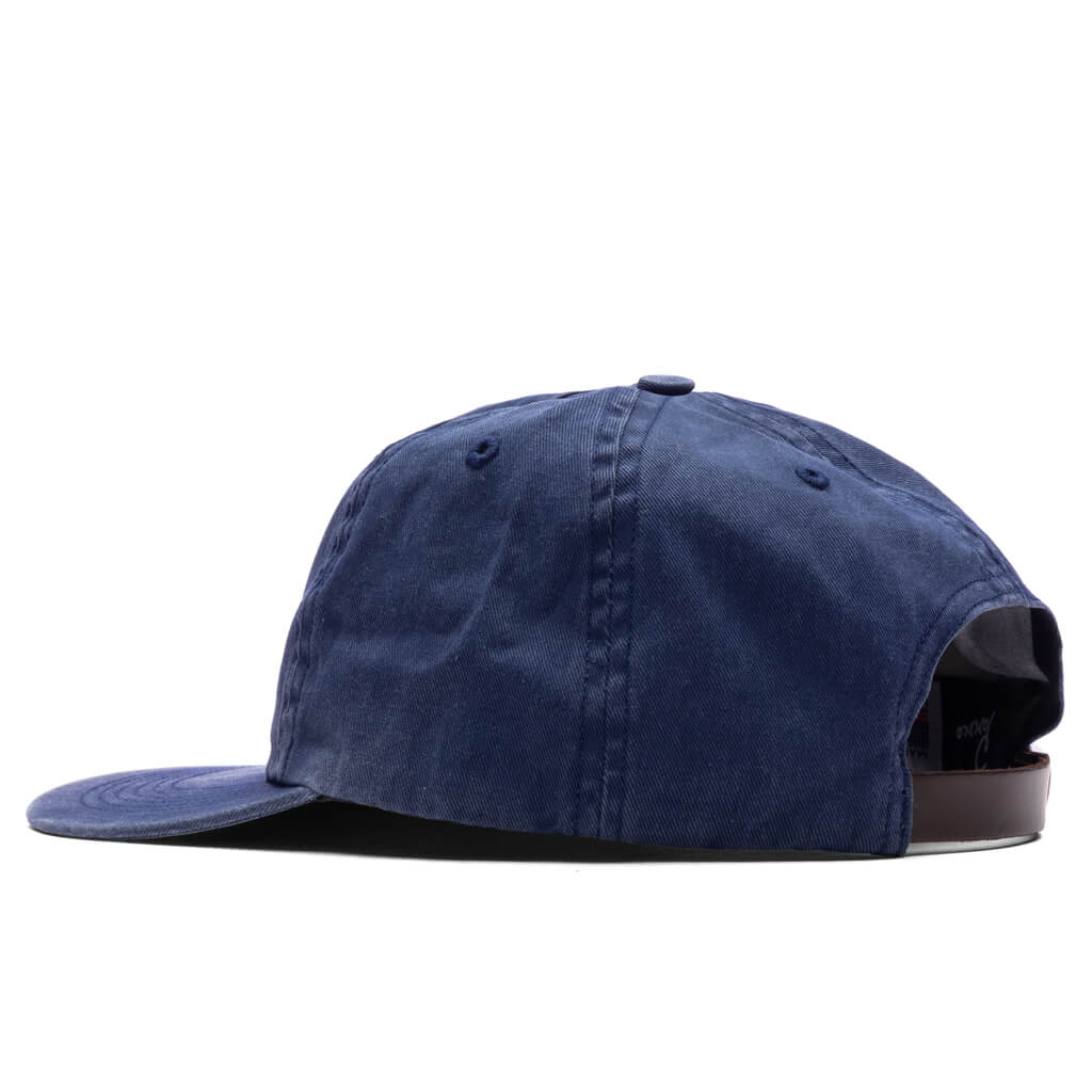 Fast Food Logo 6 Panel Hat - Navy Blue - Image 4