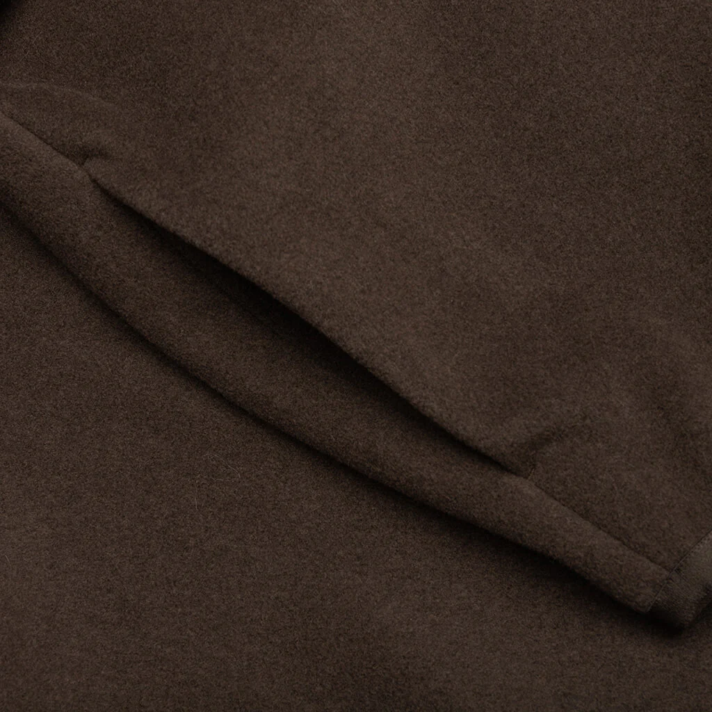 Brushed Hoodie - Brown - Image 4