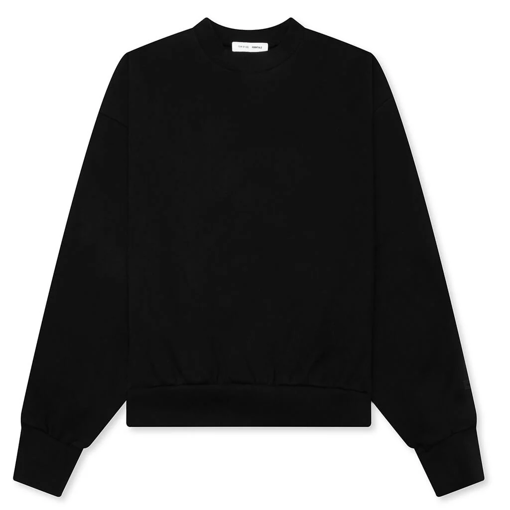 Classic Fleece Crewneck - Jet Black