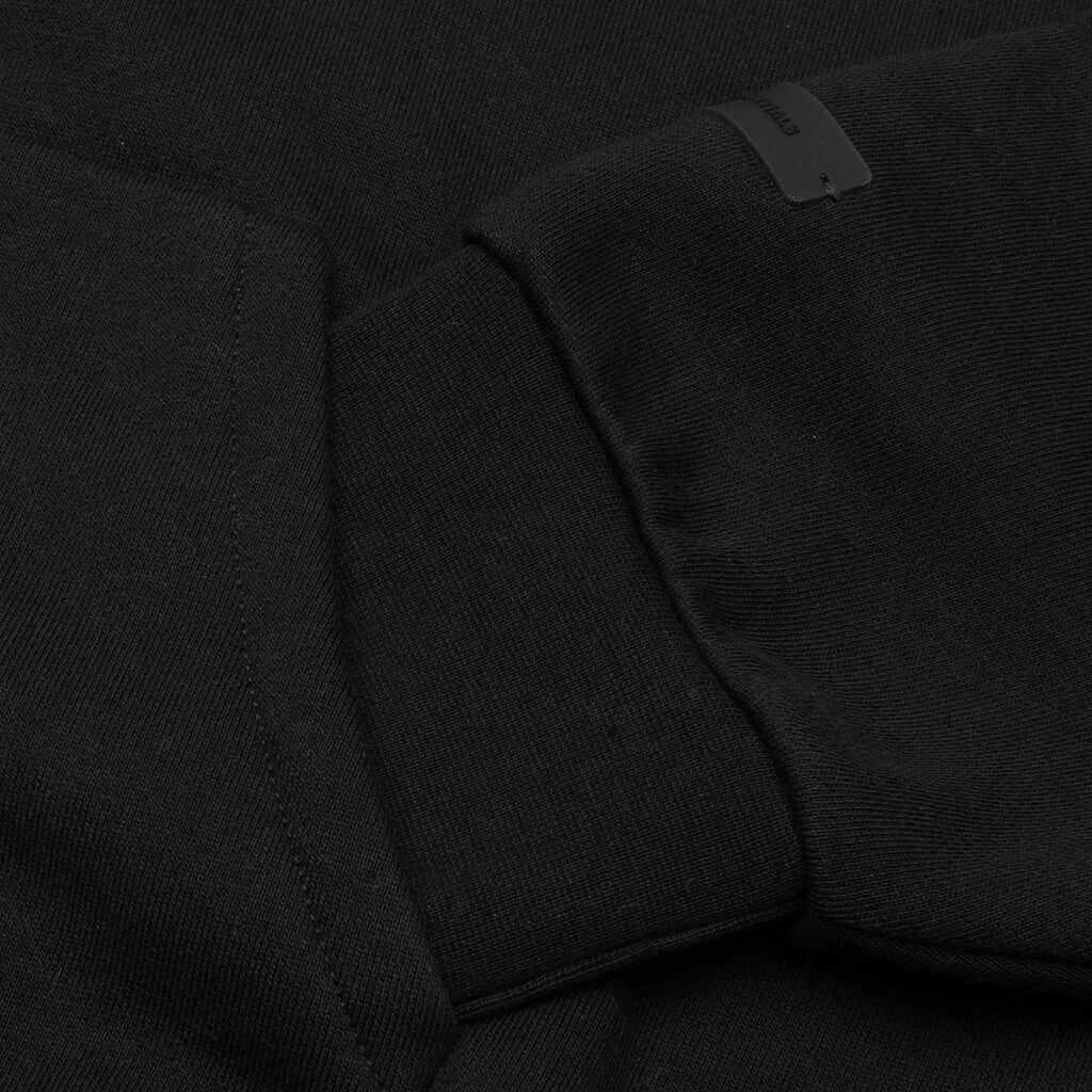 Classic Fleece Zip-Up Hoodie - Jet Black - Image 4