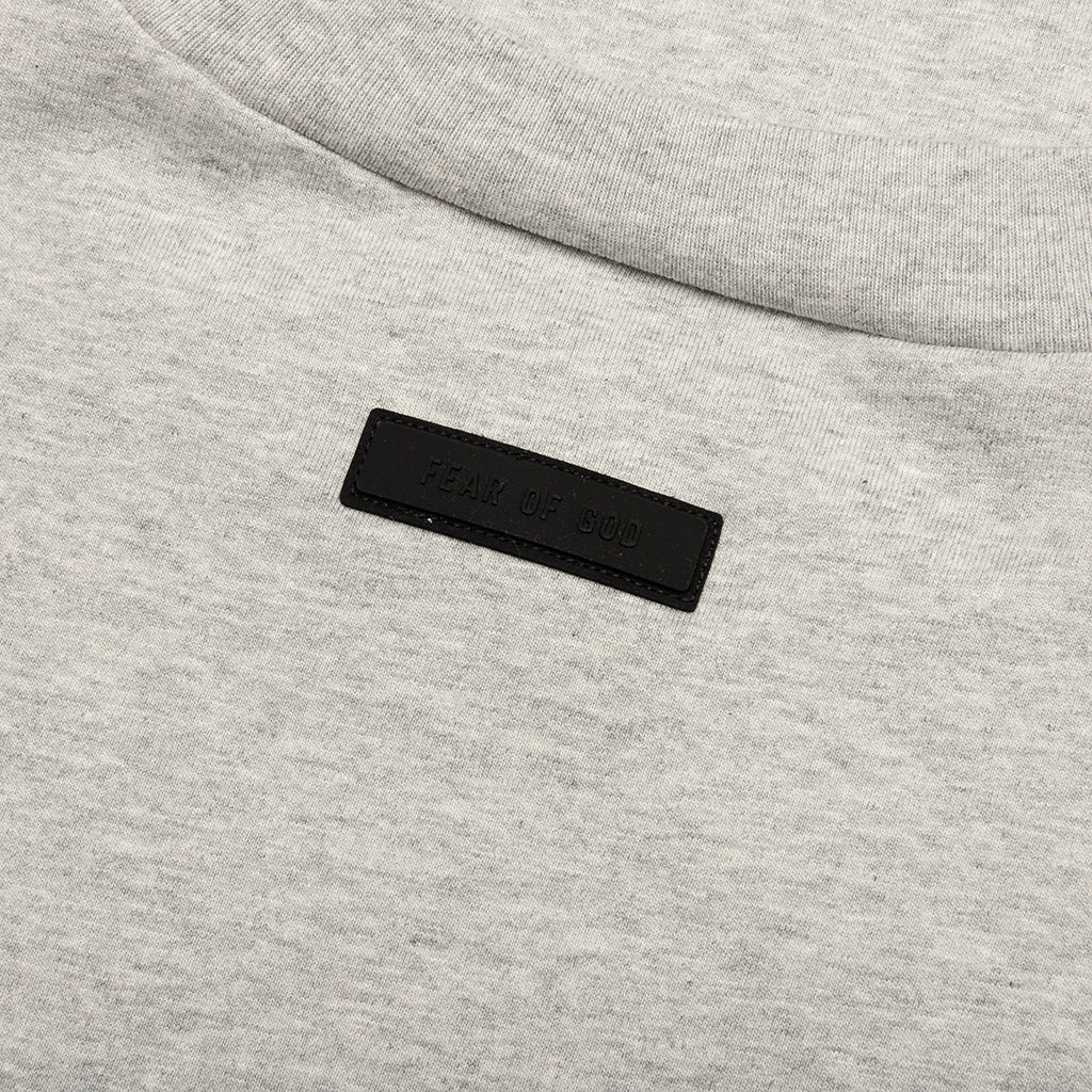 Heavy Jersey Crewneck T-Shirt - Light Heather Grey - Image 3