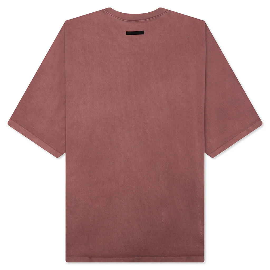 Heavy Crewneck Tee - Crimson - Image 2