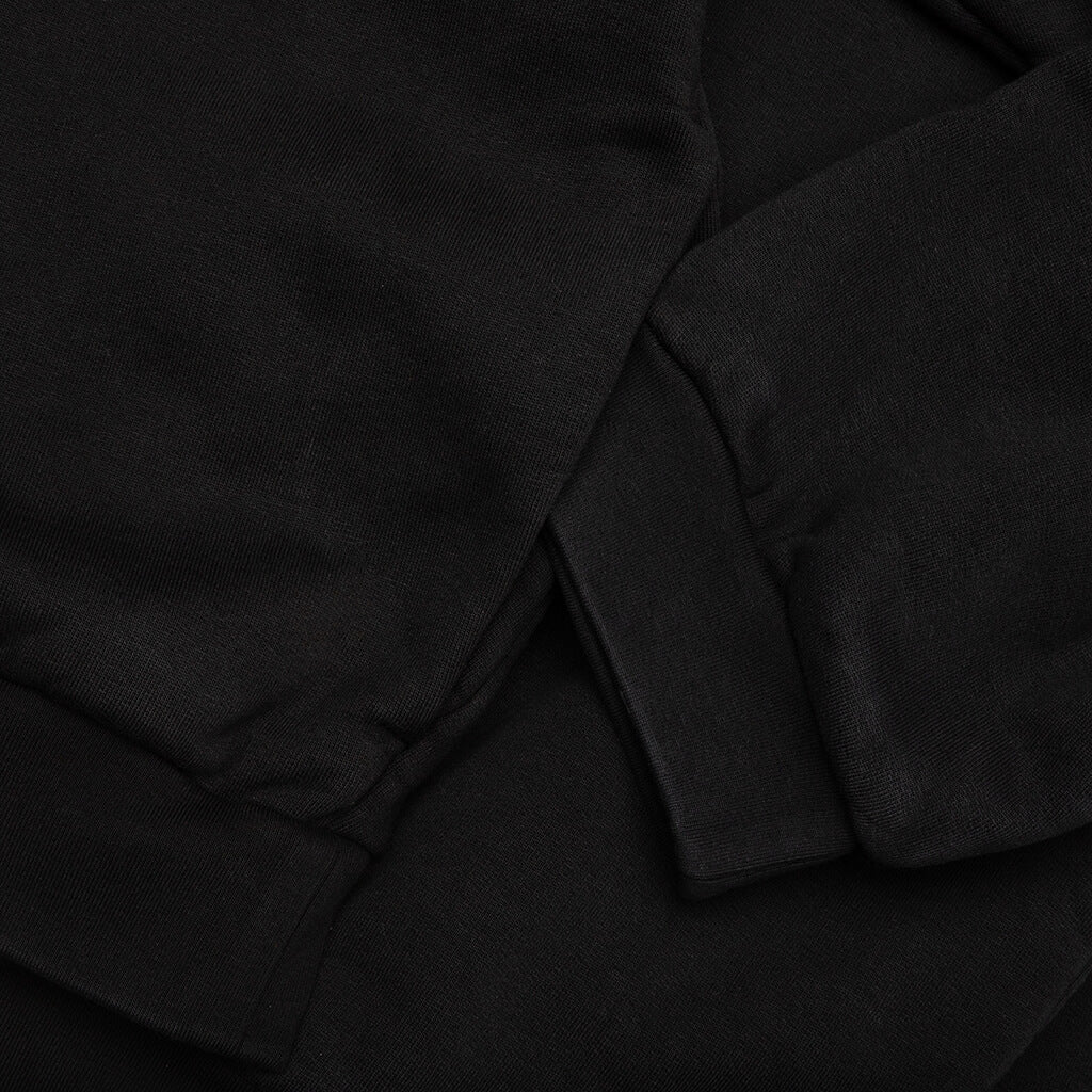 Heavy Fleece Hoodie - Black - Image 4
