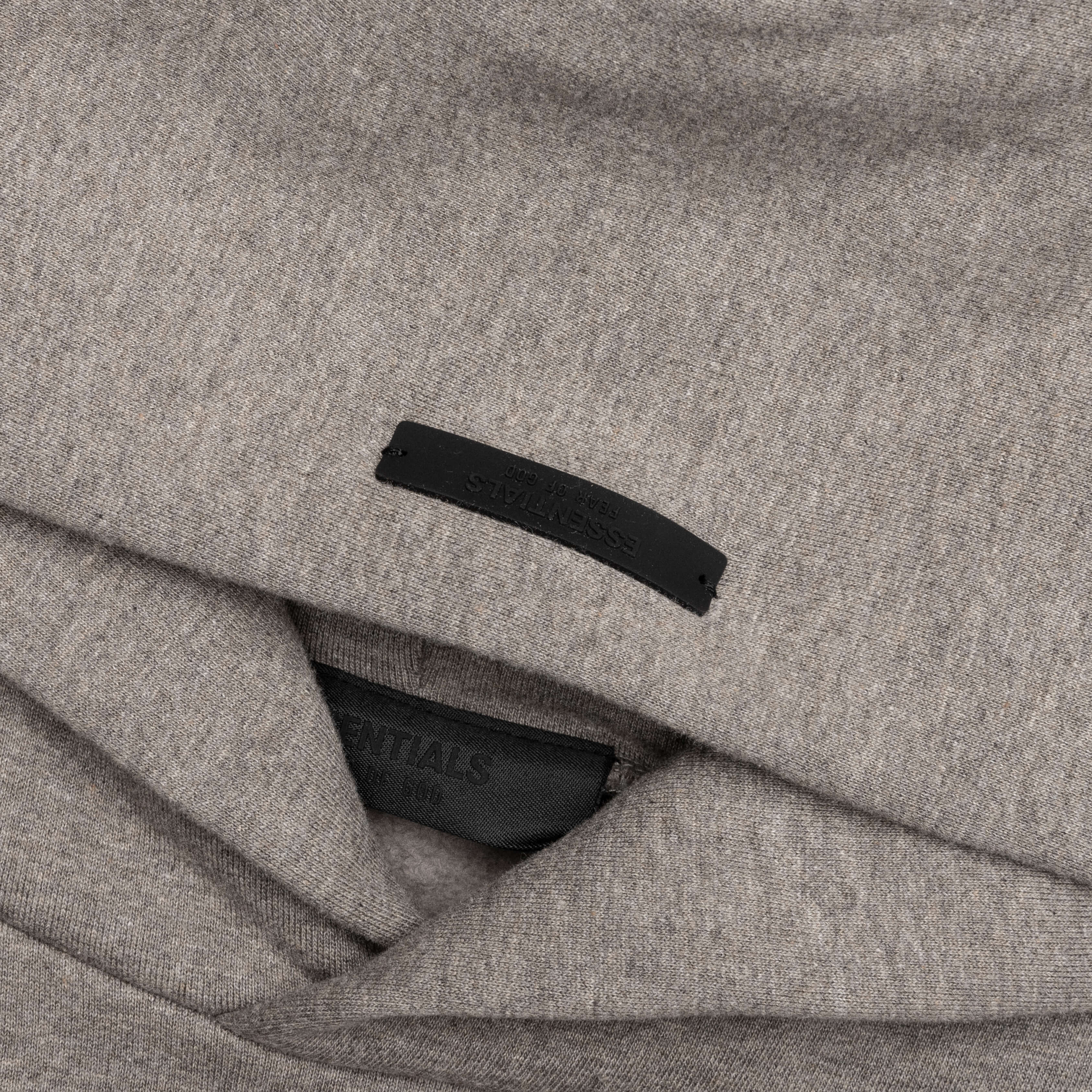 Heavy Fleece Vintage Shrunken Hoodie - Heather Gray - Image 3