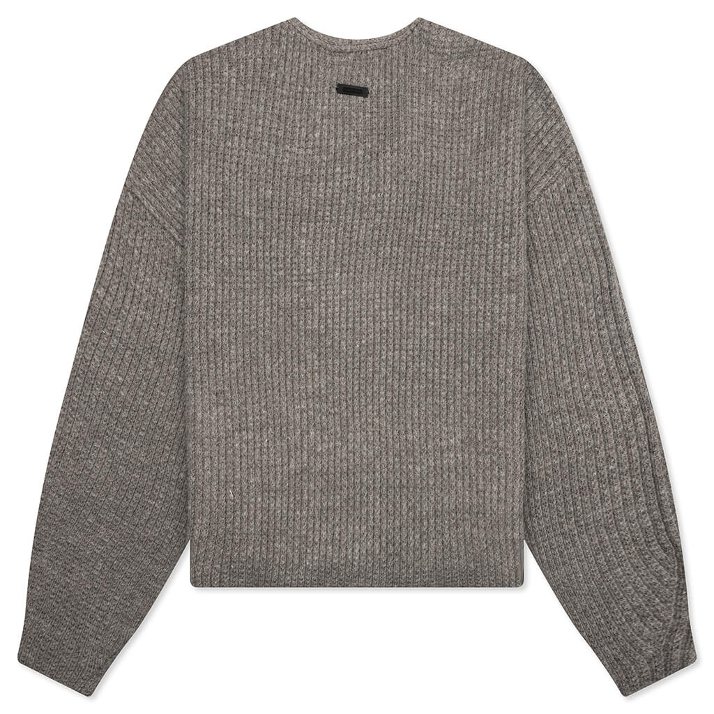 Heavy Waffle Cardigan - Heather Gray - Image 2