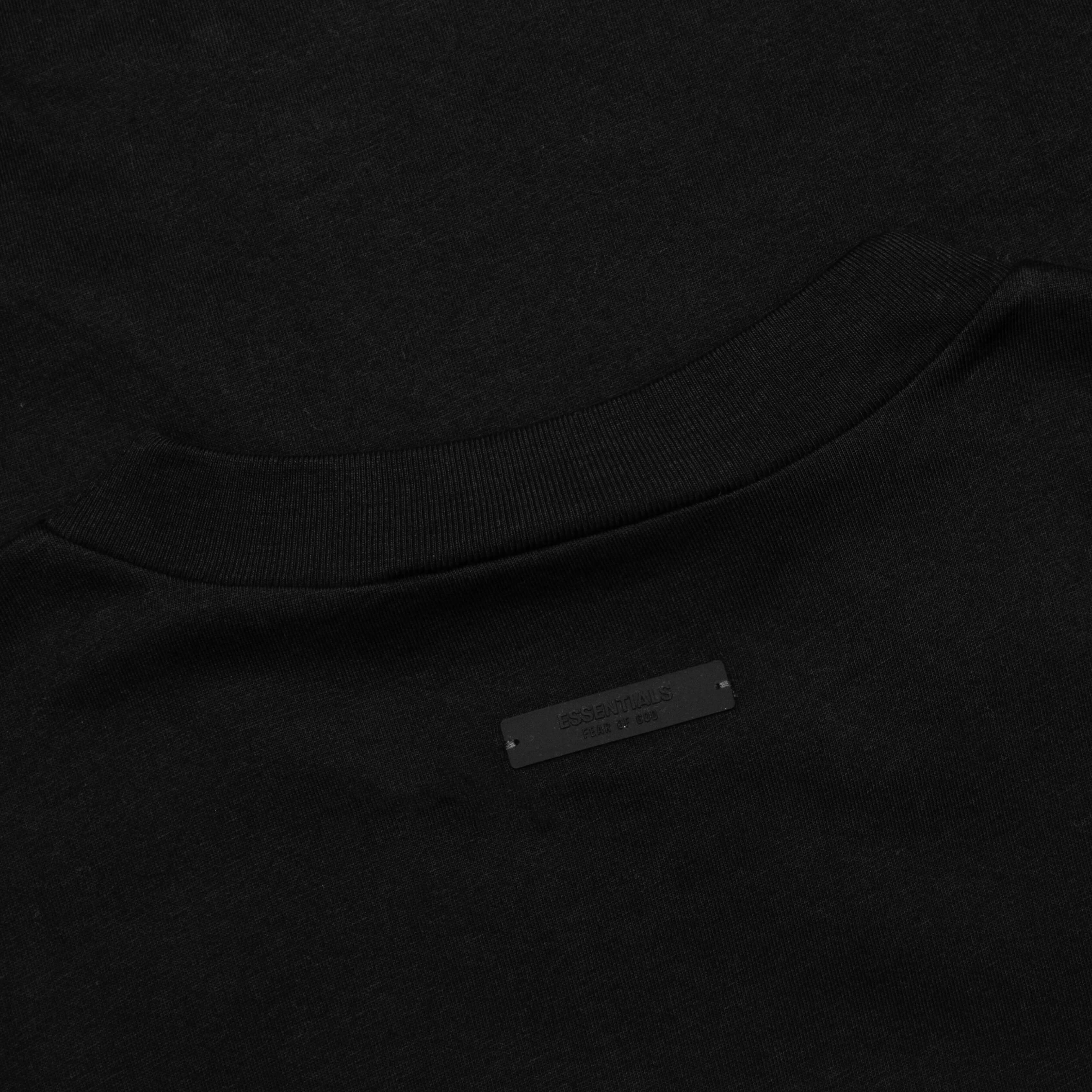 Jersey Crewneck T-Shirt - Black - Image 5