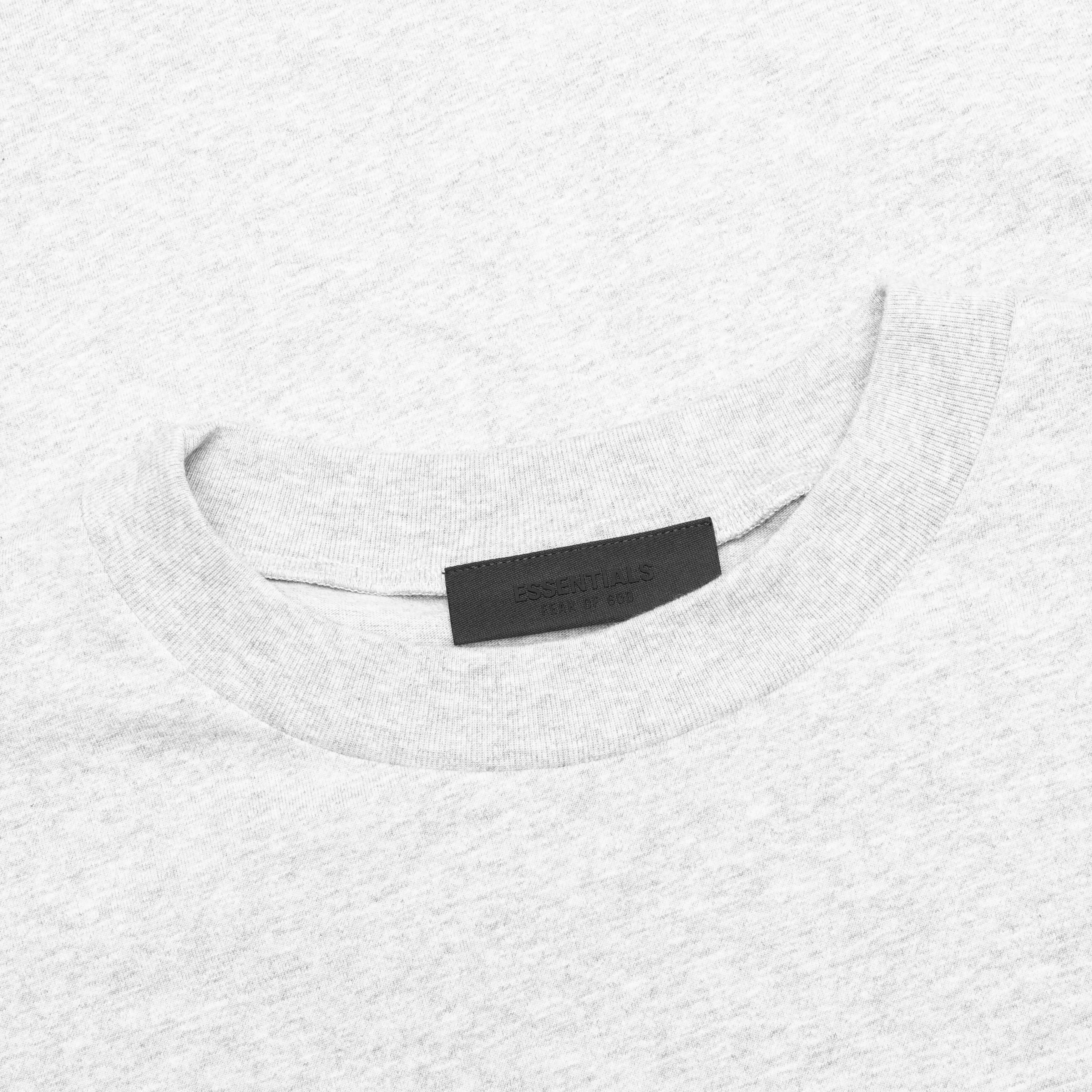 Jersey Crewneck T-Shirt - Light Heather Gray - Image 3