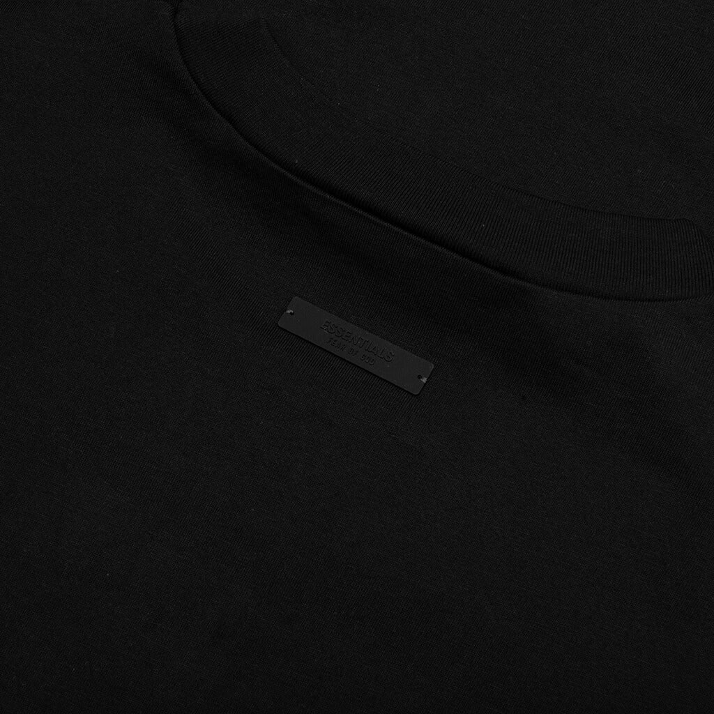 Jersey Crewneck Tee - Black - Image 4
