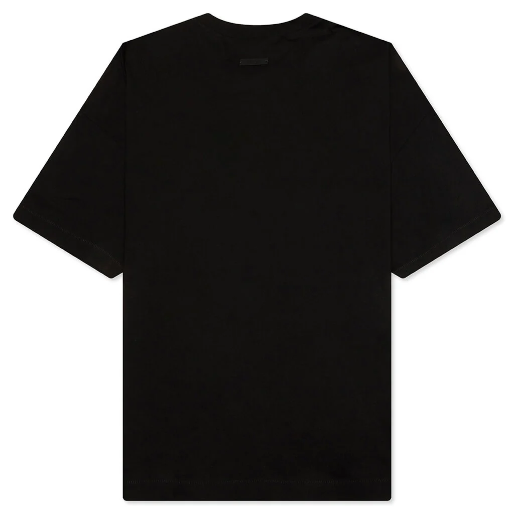 Jersey Crewneck Tee - Black - Image 2
