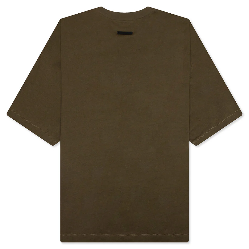 Jersey Crewneck Tee - Olive - Image 2