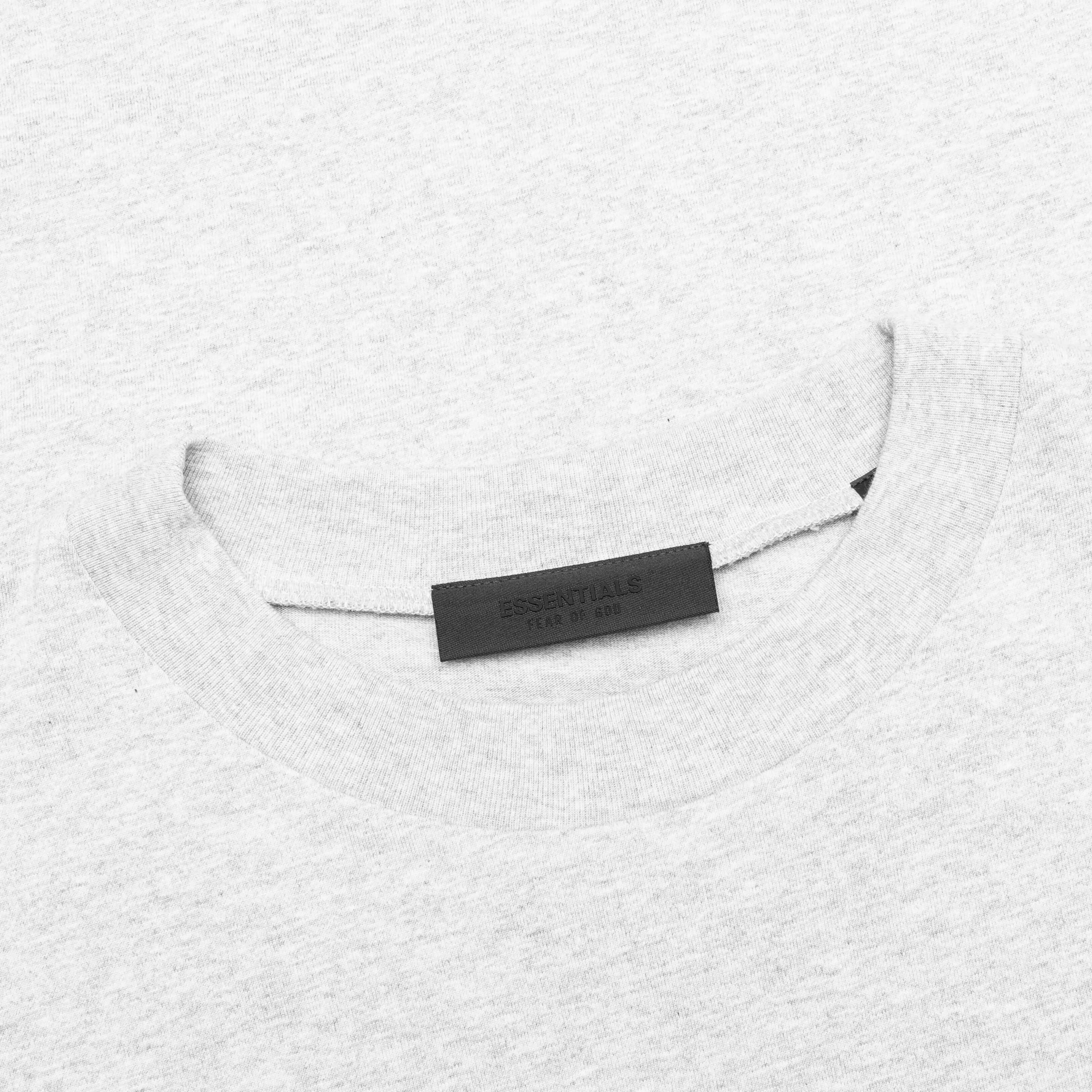 Jersey Long Sleeve T-Shirt - Light Heather Gray - Image 3