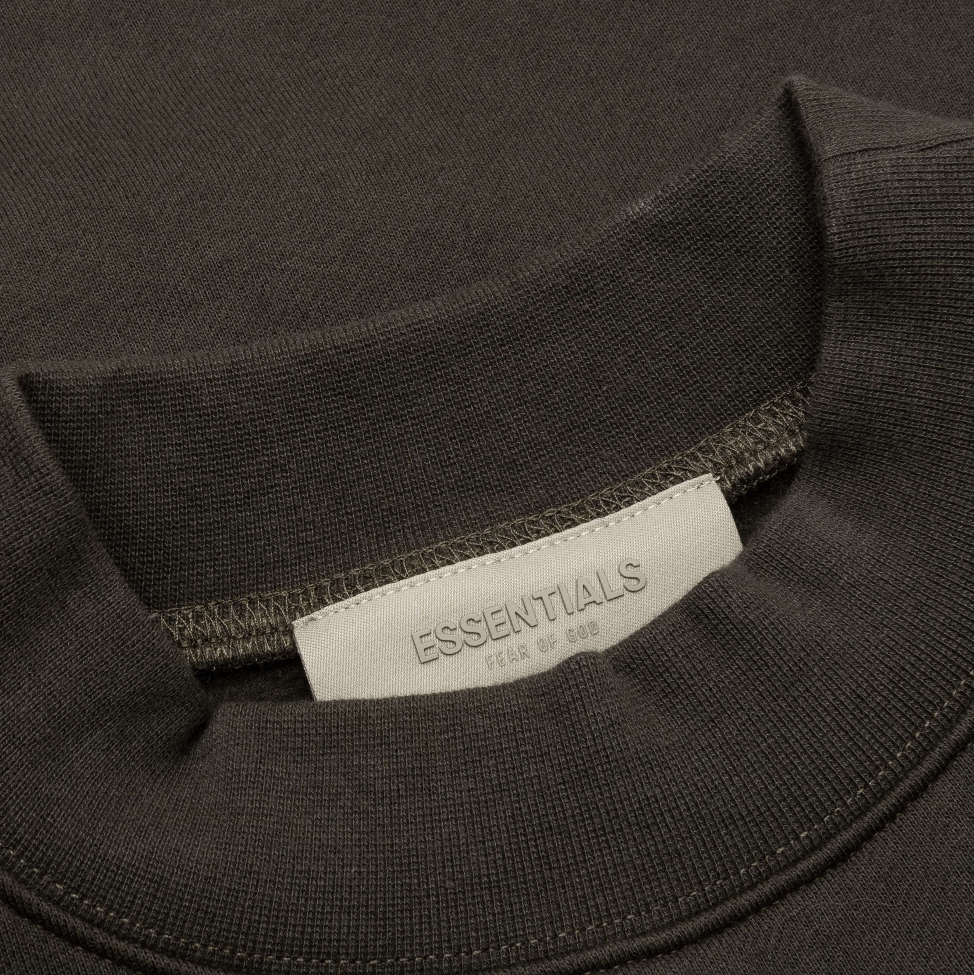Kid's Essential Crewneck - Off Black - Image 3