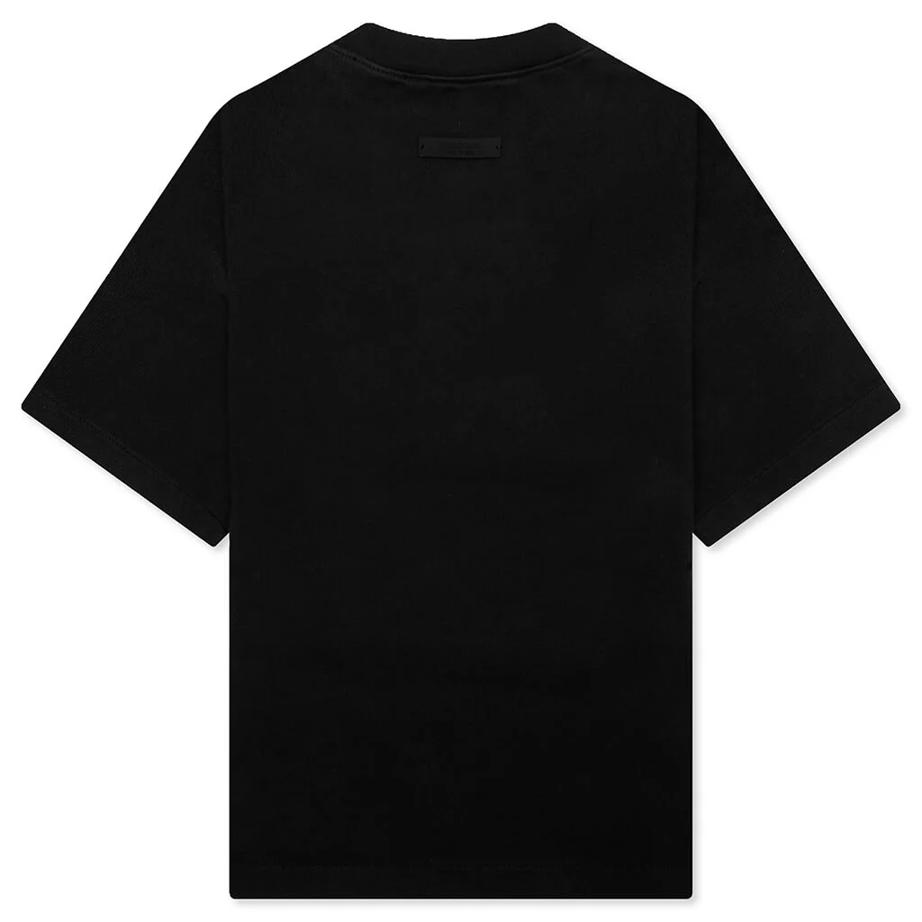 Kid's Jersey Crewneck Tee - Black - Image 2
