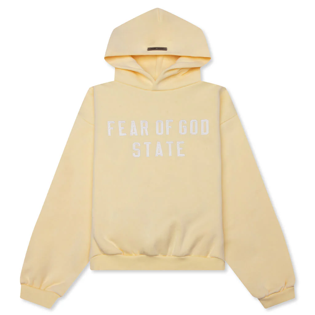 Kid's 90's Fit Fleece Hoodie - Garden Yellow