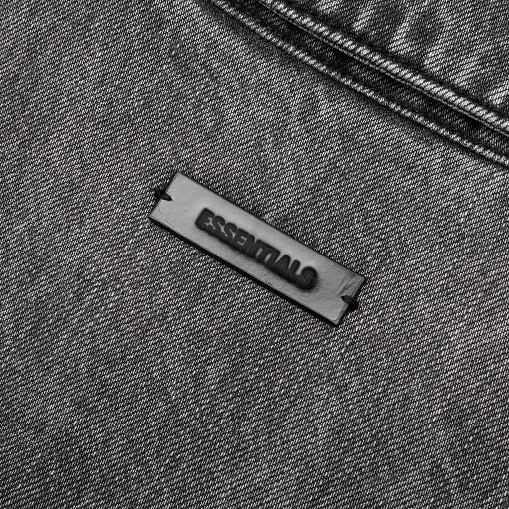 Kid's Denim Trucker Jacket - Vintage Black - Image 4