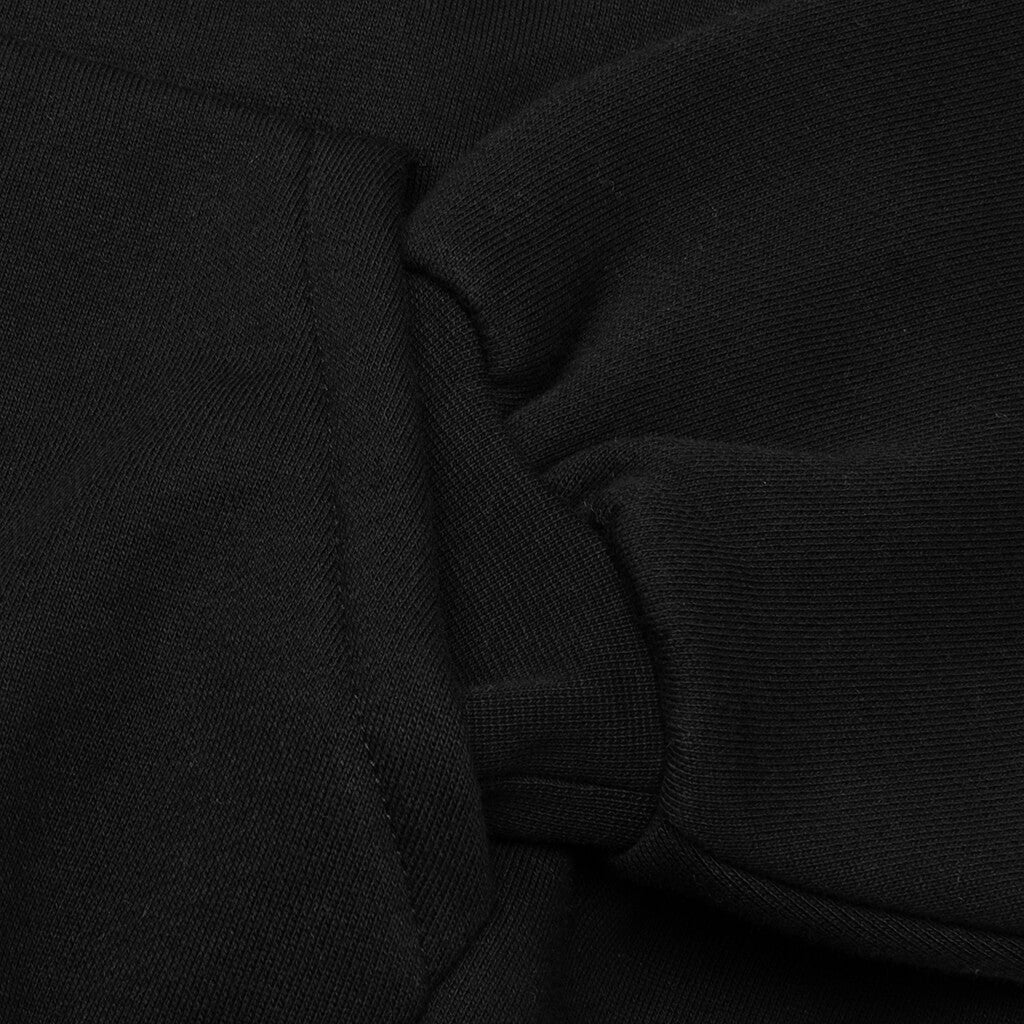 Kid's Fleece Hoodie - Jet Black - Image 4