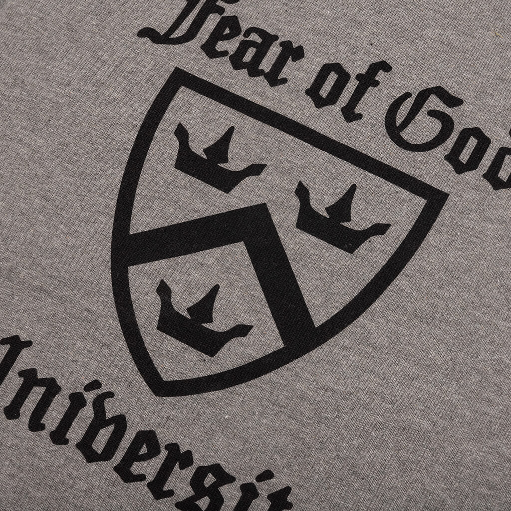 Kid's Heavy Crewneck Tee - Heather Gray - Image 3