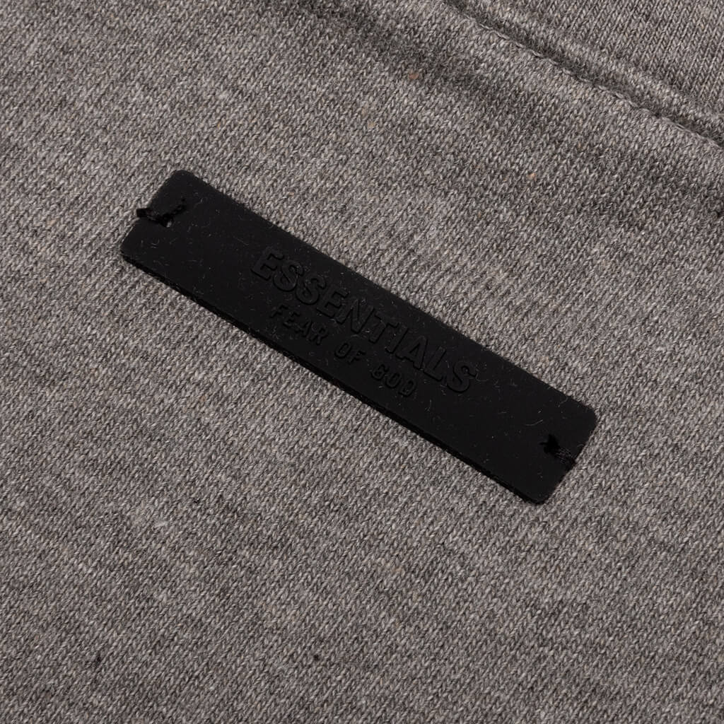 Kid's Heavy Crewneck Tee - Heather Gray - Image 4
