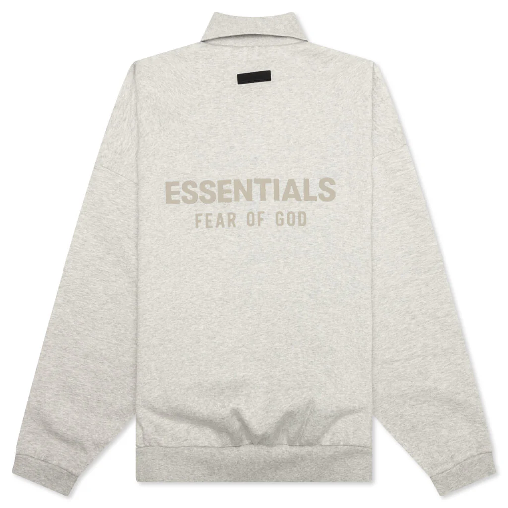 L/S Polo - Light Heather Grey - Image 2