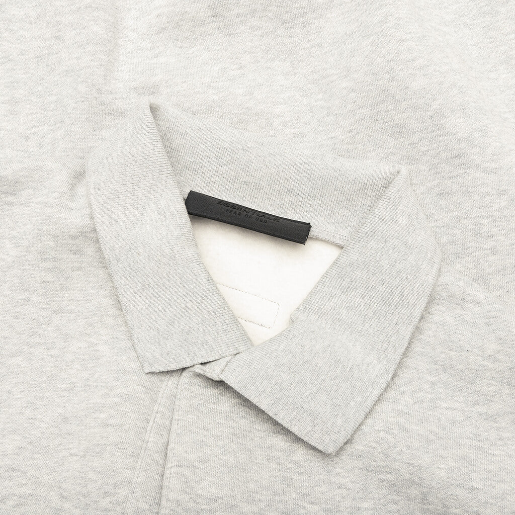 L/S Polo - Light Heather Grey - Image 4