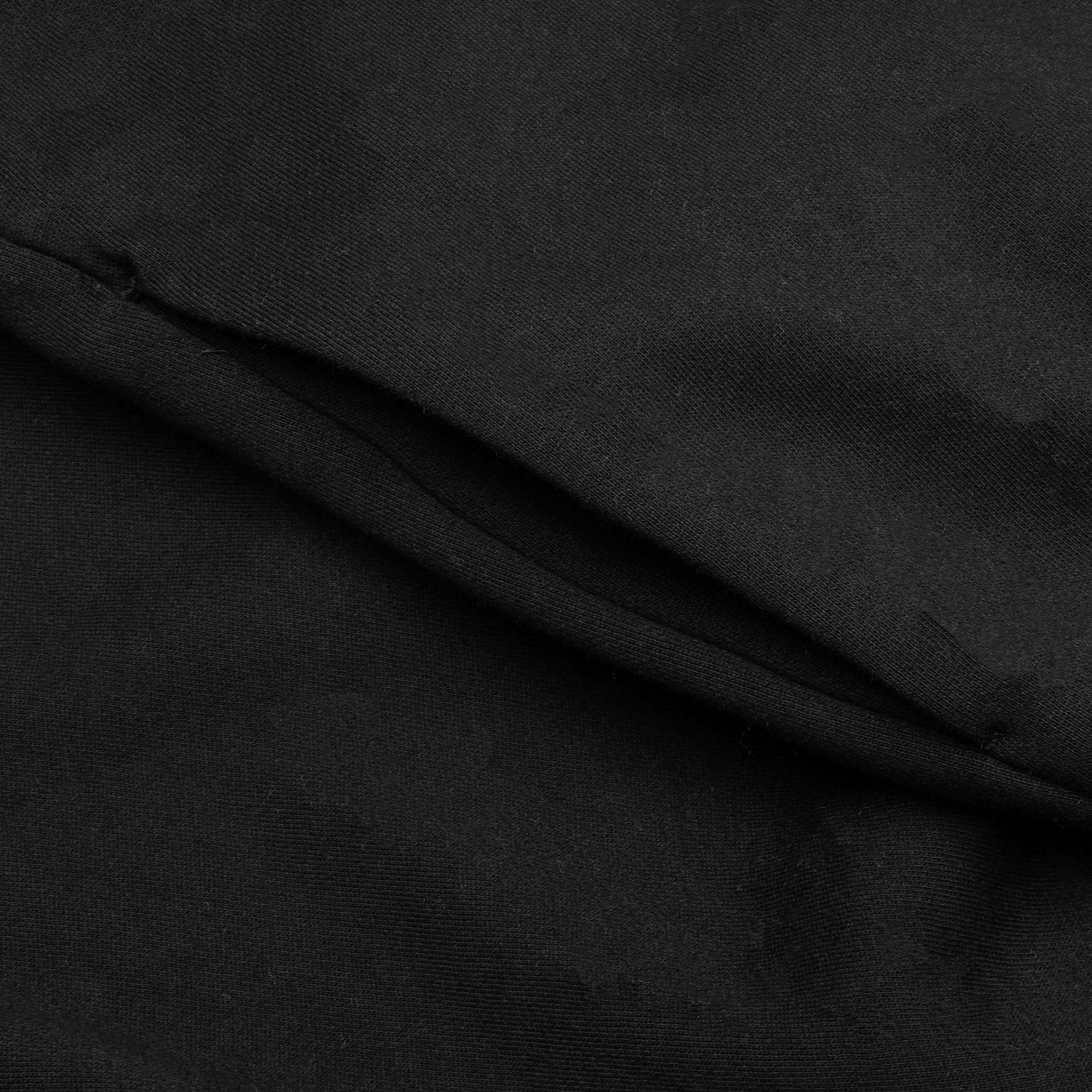 Nylon Fleece Hoodie - Jet Black - Image 4