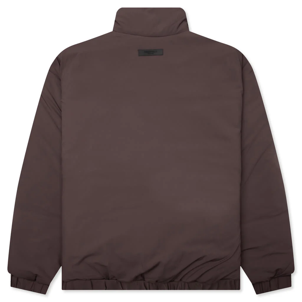 Nylon Puffer Jacket - Plum - Image 2