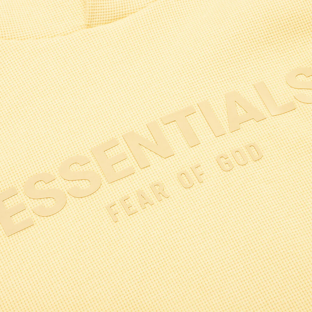 Waffle Raglan Hoodie - Light Tuscan - Image 3
