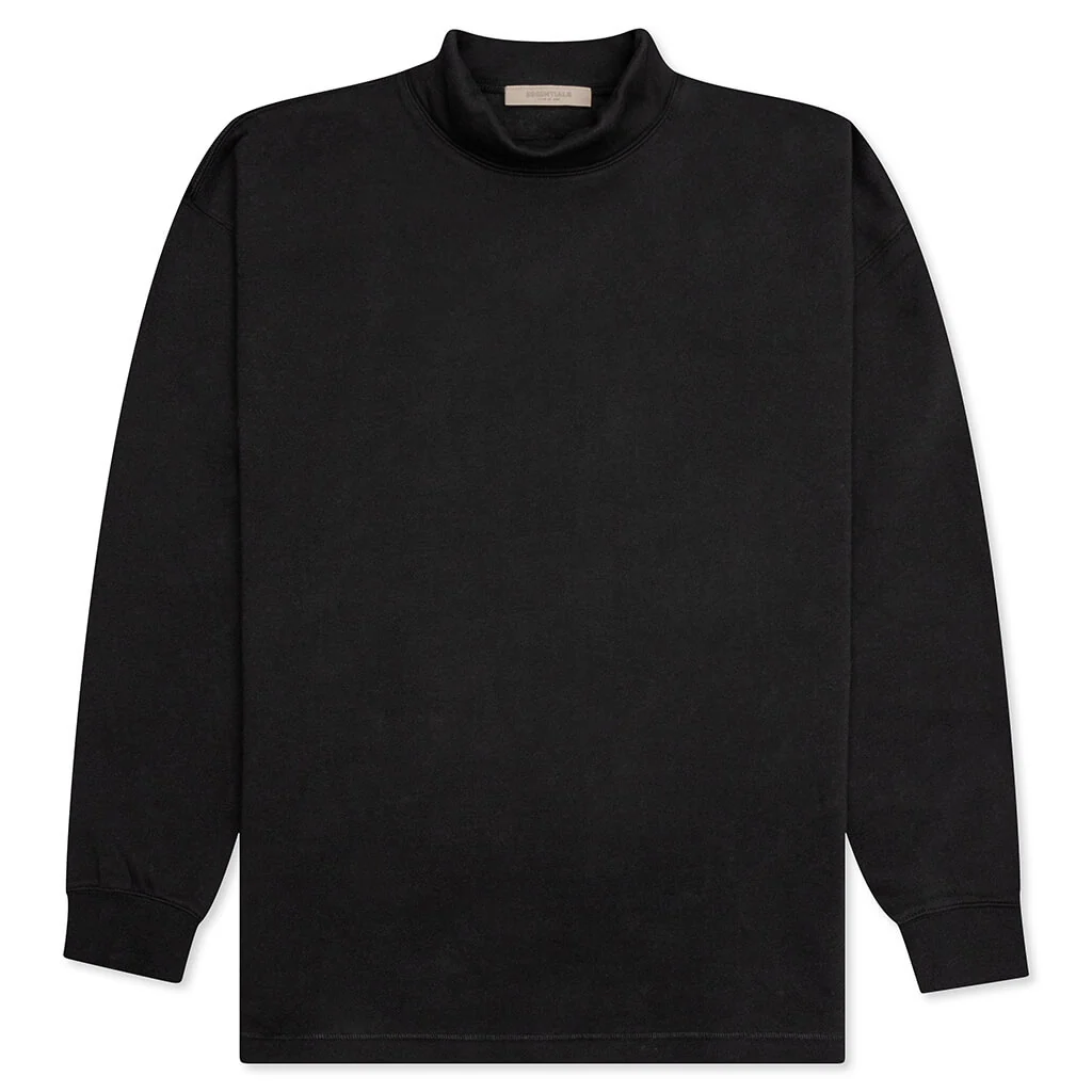 Essentials Core Relaxed Mockneck - Stretch Limo - Image 2
