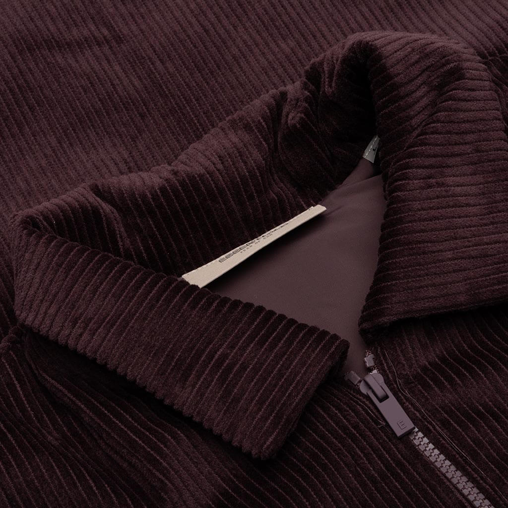 Corduroy Shirt Jacket - Plum - Image 3