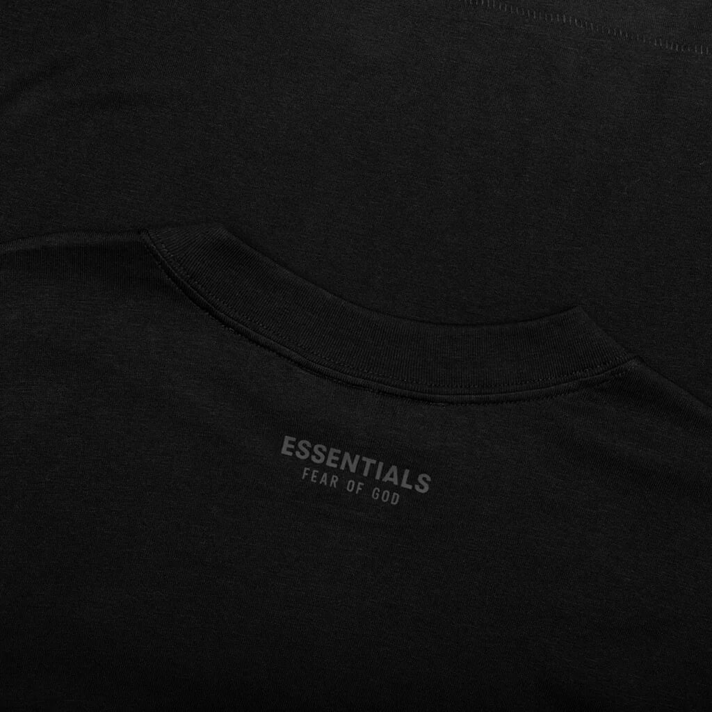 Essentials Tee - Black - Image 4