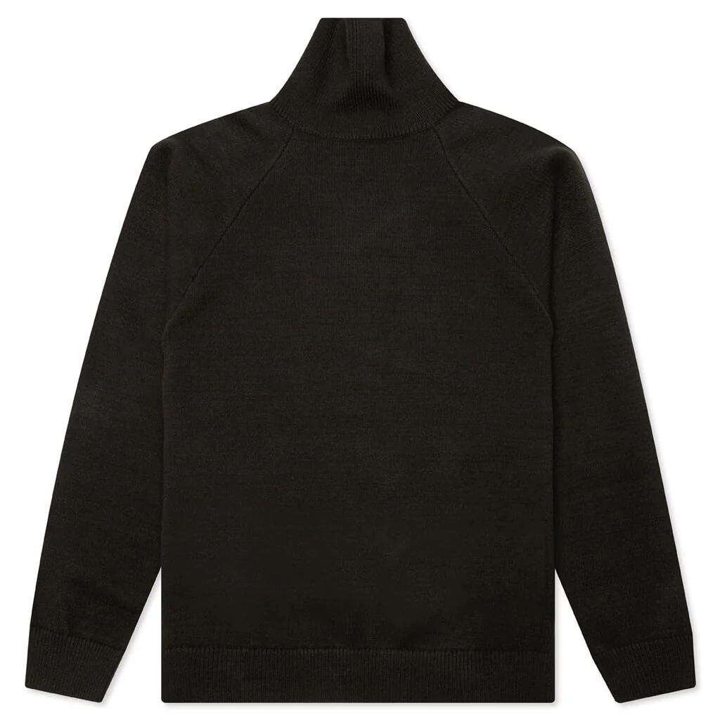 Knit Turtleneck - Off Black