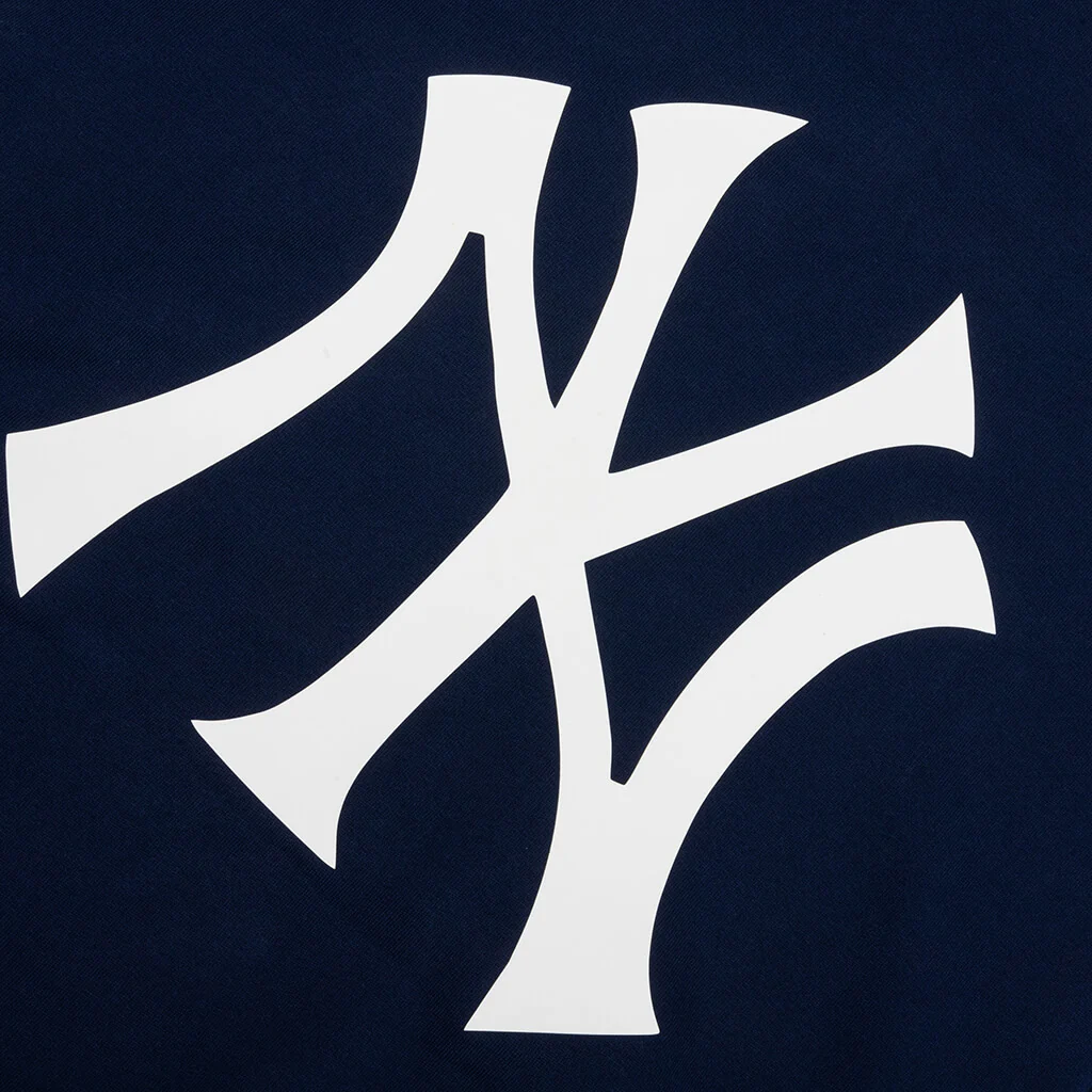 Fear of God Essentials x MLB Yankees Sport Hoodie - Midnight Navy/Homestead Heather - Image 5