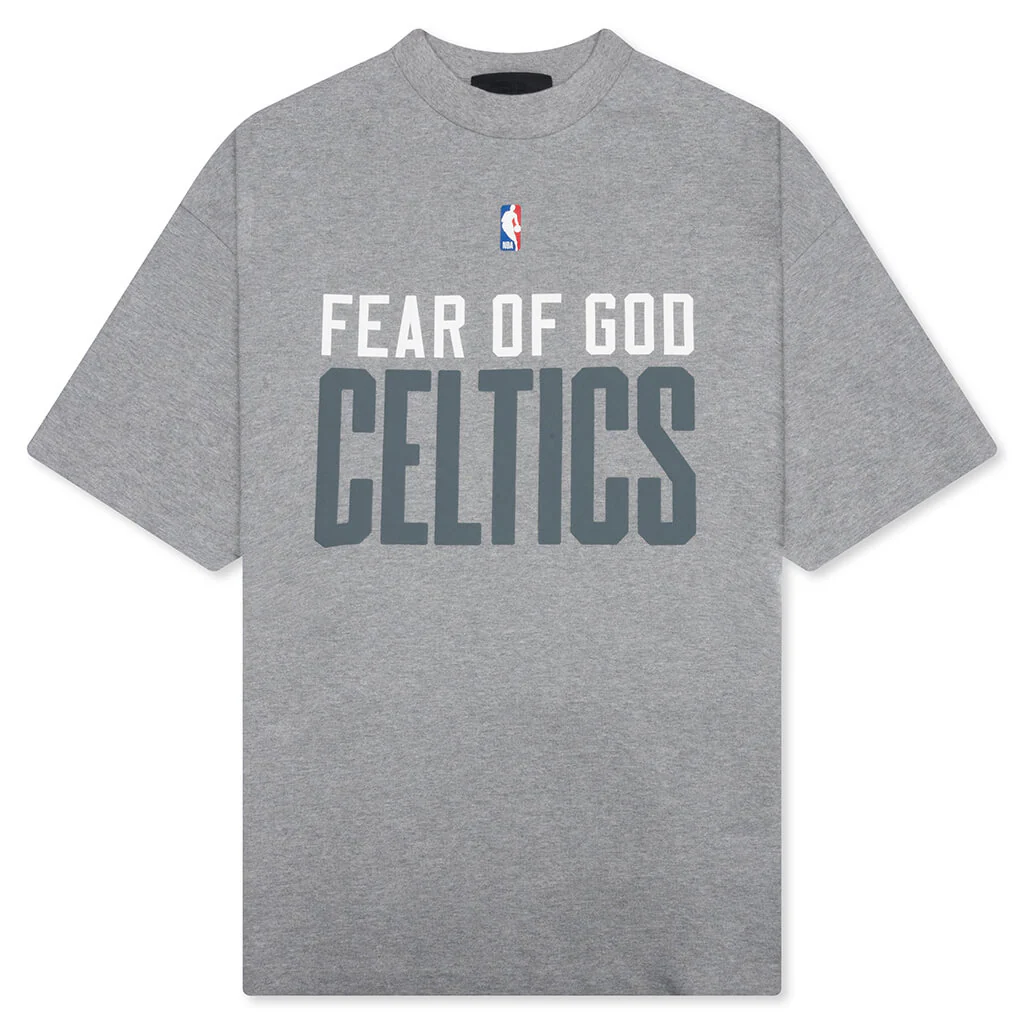 Fear of God Essentials x NBA Celtics 90's Tee - Concrete Heather