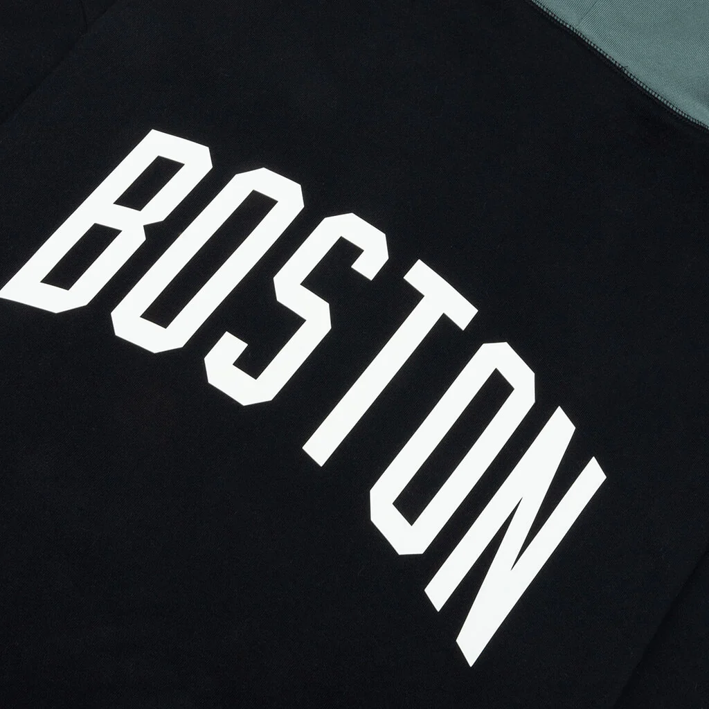 Fear of God Essentials x NBA Celtics Sport Hoodie - Black/Balsam Green - Image 5