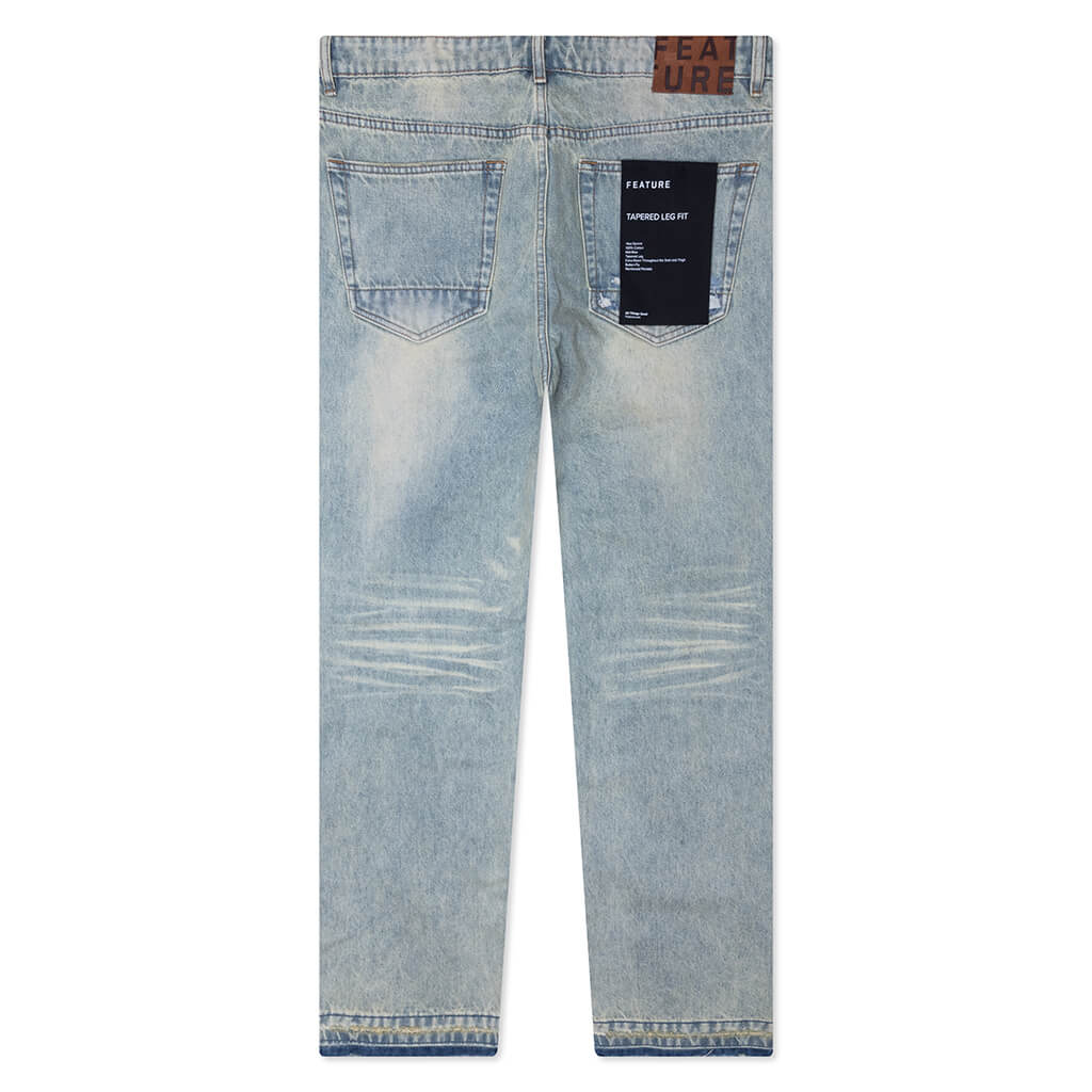 Jacob Tapered Denim - Vintage Light Blue - Image 2